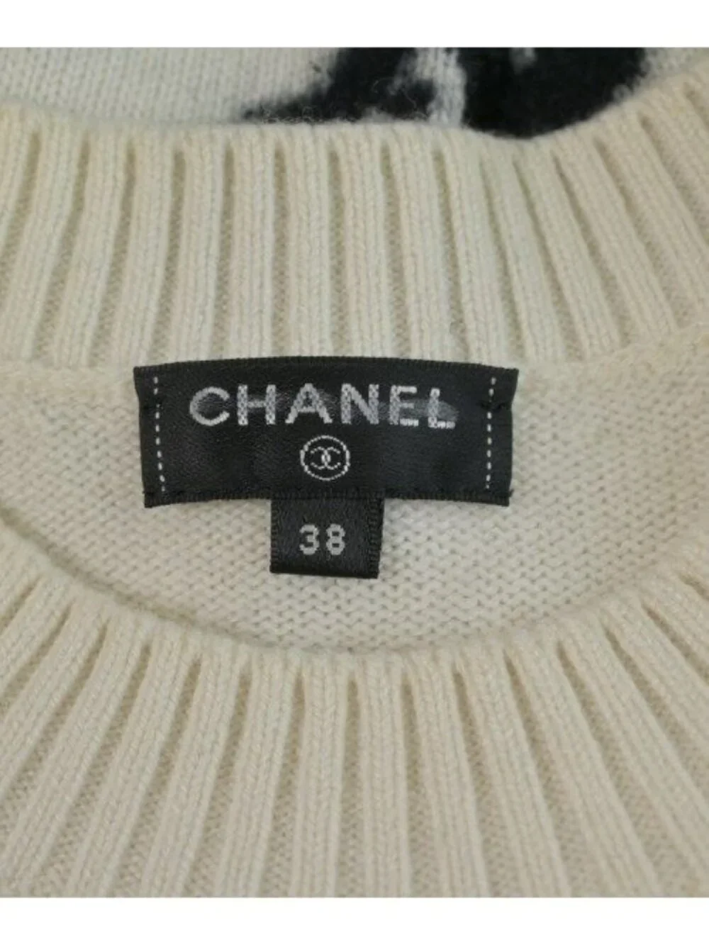 Chanel Knit Sweater Cream